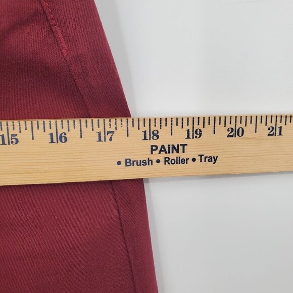 Bridge By Gly Mid Rise Flare Jeans Solid Stretch Women Size 28 Red NWT - Picture 12 of 14